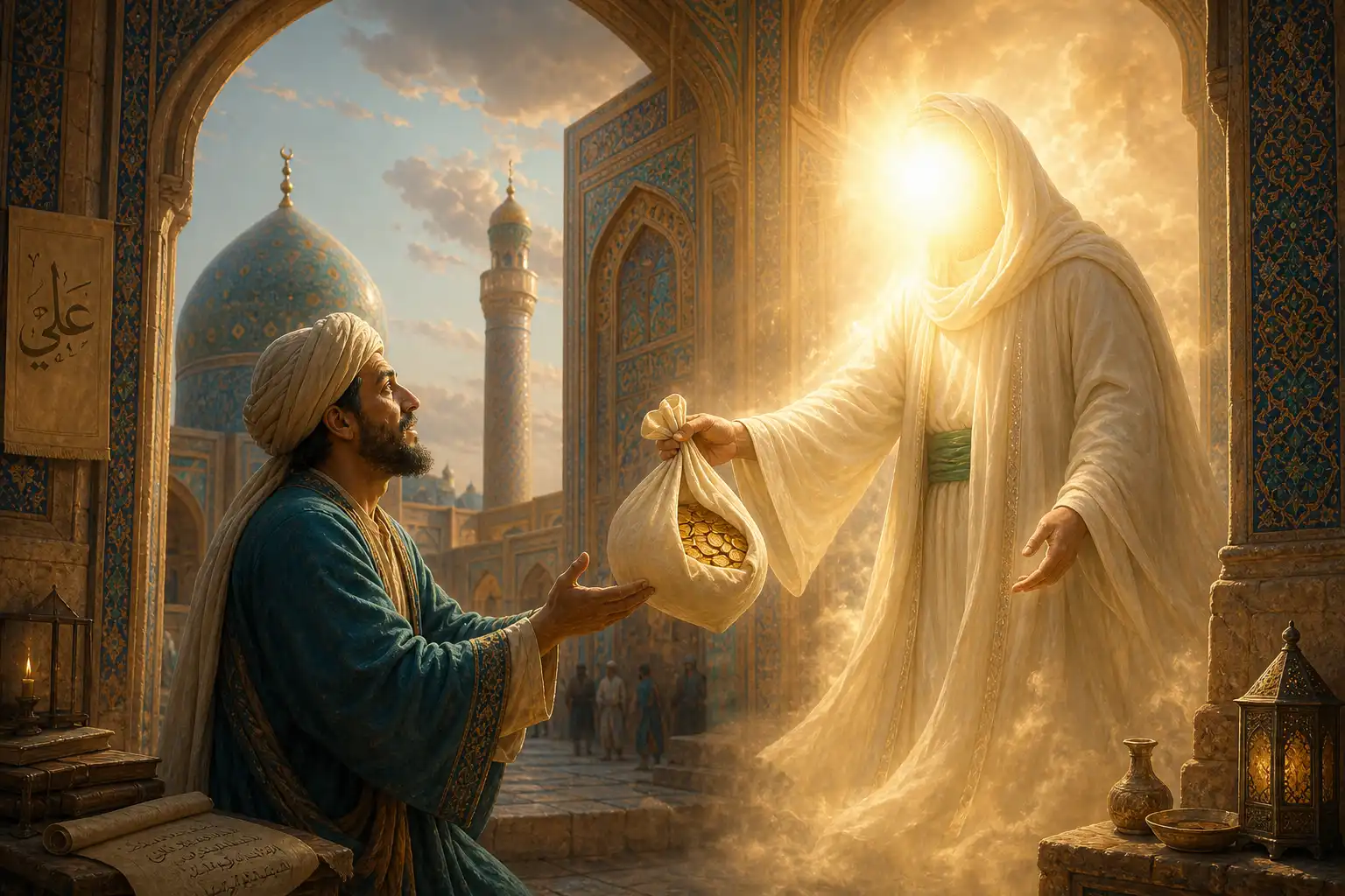 بنویس به حساب علی بن ابی‌طالب علیه‌السلام